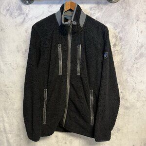 Kuhl Fleece Jacket Mens Medium Black Full Zip Pockets Outdoor